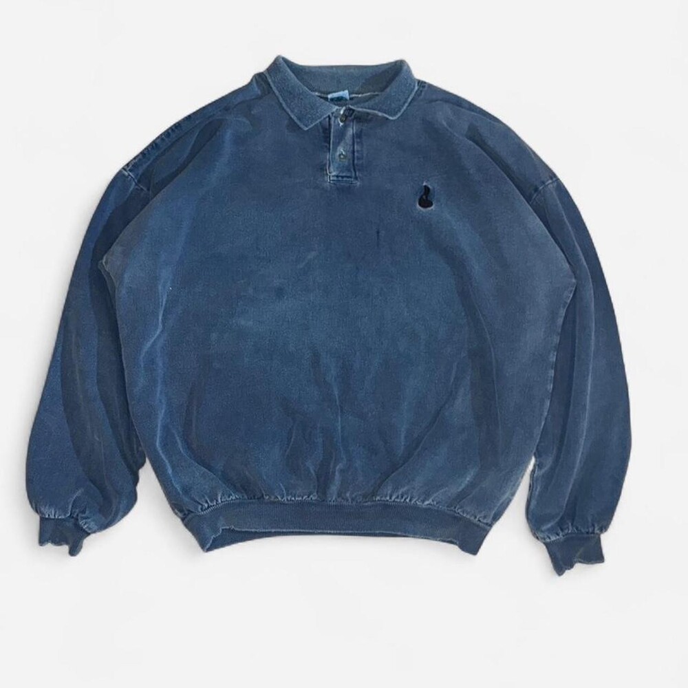 Men's Blue and Navy Sweatshirt